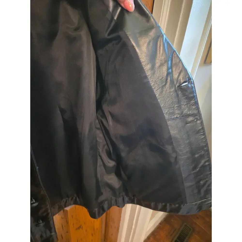 Vintage tony lama leather jacket 11/30/86 original tags.Original receipt.